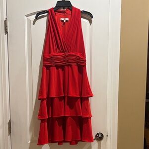 Evan Picone Vibrant Red Dress
